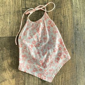 Lei Pattern Tie'd Top